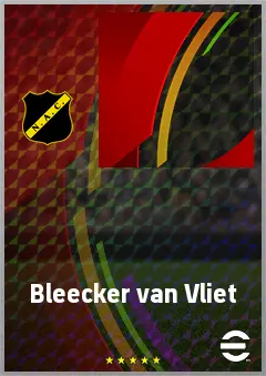 Bleecker van Vliet eFootball 2026 player card, 57 OVR LMF