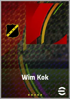Wim Kok eFootball 2026 player card, 54 OVR CB