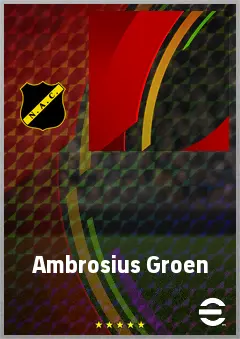 Ambrosius Groen eFootball 2026 player card, 55 OVR SS