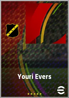 Youri Evers eFootball 2026 player card, 55 OVR CF