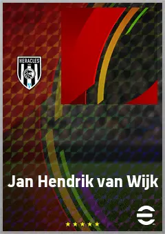 Jan Hendrik van Wijk eFootball 2026 player card, 55 OVR LB