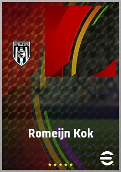 Romeijn Kok eFootball 2026 player card, 60 OVR DMF