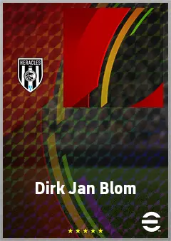 Dirk Jan Blom eFootball 2026 player card, 60 OVR DMF