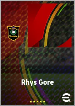 Rhys Gore eFootball 2026 player card, 56 OVR DMF