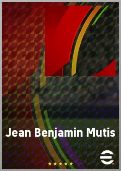 Jean Benjamin Mutis eFootball 2026 player card, 72 OVR RWF
