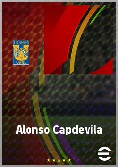 Alonso Capdevila eFootball 2026 player card, 72 OVR LWF