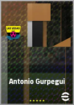Antonio Gurpegui eFootball 2026 player card, 68 OVR LMF
