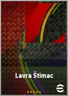 Lavra Štimac eFootball 2026 player card, 71 OVR CF