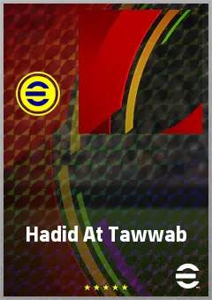 Hadid At Tawwab eFootball 2026 player card, 57 OVR LMF