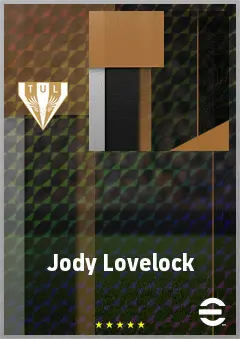 Jody Lovelock eFootball 2026 player card, 68 OVR DMF
