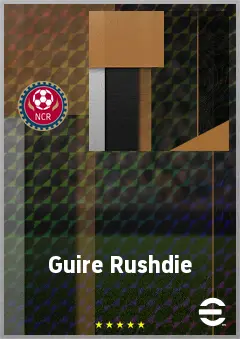 Guire Rushdie eFootball 2026 player card, 50 OVR CB