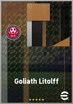 Goliath Litolff eFootball 2026 player card, 52 OVR RB