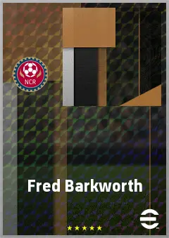 Fred Barkworth eFootball 2026 player card, 52 OVR DMF