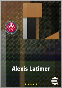 Alexis Latimer eFootball 2026 player card, 52 OVR RB