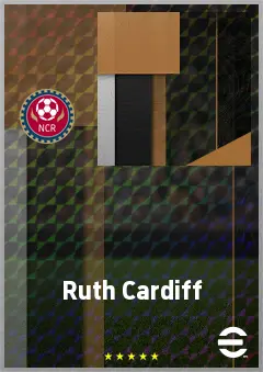 Ruth Cardiff eFootball 2026 player card, 53 OVR RWF