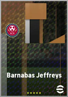 Barnabas Jeffreys eFootball 2026 player card, 54 OVR CF