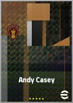 Andy Casey eFootball 2026 player card, 66 OVR LB