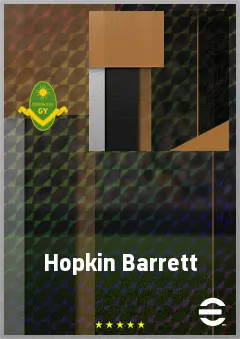 Liam Warham eFootball 2026 player card, 68 OVR CF