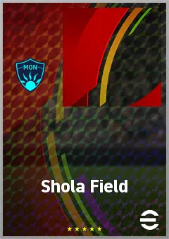 Shola Field eFootball 2026 player card, 67 OVR CF