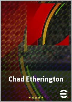 Chad Etherington eFootball 2026 player card, 65 OVR RWF
