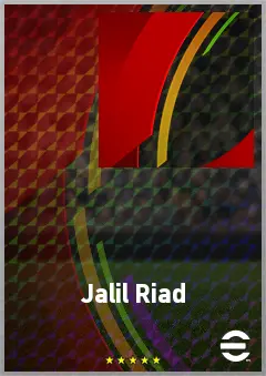 Jalil Riad eFootball 2026 player card, 61 OVR LWF