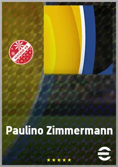 Paulino Zimmermann eFootball 2026 player card, 57 OVR RMF