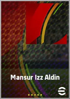 Mansur Izz Aldin eFootball 2026 player card, 65 OVR LWF
