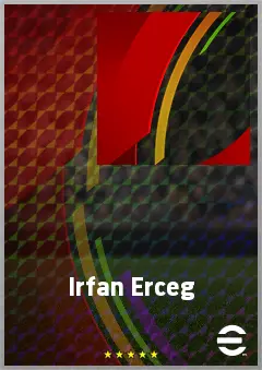 Irfan Erceg eFootball 2026 player card, 72 OVR LWF