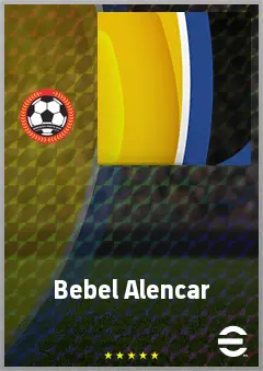 Bebel Alencar eFootball 2026 player card, 56 OVR CF