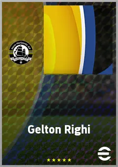 Gelton Righi eFootball 2026 player card, 54 OVR CB