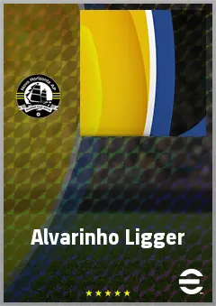Alvarinho Ligger eFootball 2026 player card, 57 OVR RMF