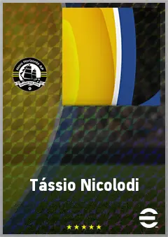 Tássio Nicolodi eFootball 2026 player card, 57 OVR LMF