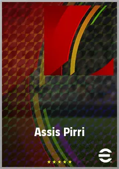 Assis Pirri eFootball 2026 player card, 57 OVR RMF