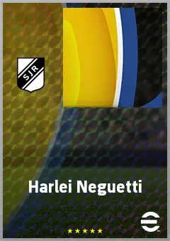 Harlei Neguetti eFootball 2026 player card, 57 OVR LMF