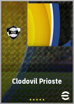 Clodovil Prioste eFootball 2026 player card, 60 OVR DMF