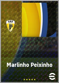Marlinho Peixinho eFootball 2026 player card, 57 OVR AMF