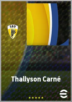 Thallyson Carné eFootball 2026 player card, 55 OVR RWF