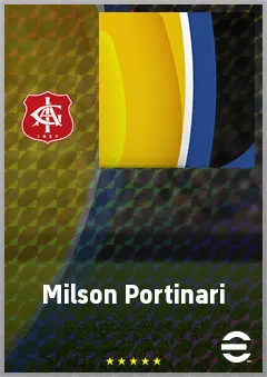 Milson Portinari eFootball 2026 player card, 55 OVR RWF