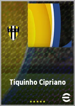 Tiquinho Cipriano eFootball 2026 player card, 57 OVR AMF