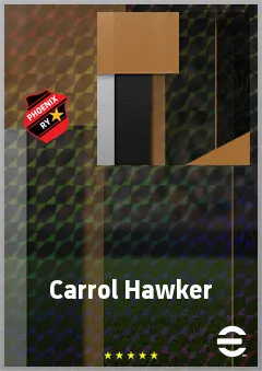 Carrol Hawker eFootball 2026 player card, 61 OVR CMF