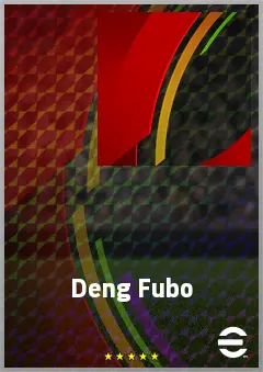 Deng Fubo eFootball 2026 player card, 62 OVR CB