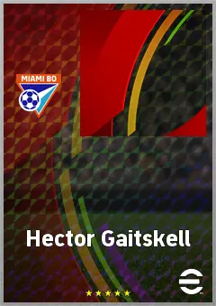 Hector Gaitskell eFootball 2026 player card, 62 OVR CF