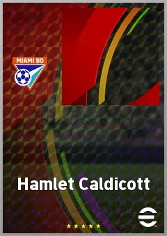 Hamlet Caldicott eFootball 2026 player card, 60 OVR CF