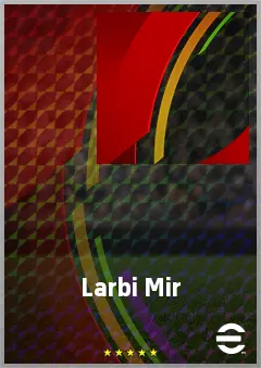 Larbi Mir eFootball 2026 player card, 72 OVR LWF