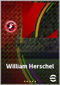 William Herschel eFootball 2026 player card, 64 OVR LMF