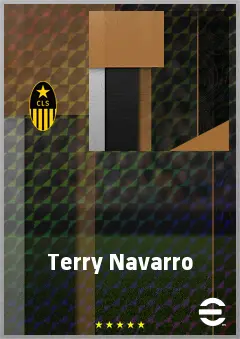Terry Navarro eFootball 2026 player card, 63 OVR CF