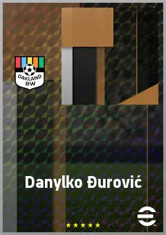 Danylko Đurović eFootball 2026 player card, 60 OVR CMF