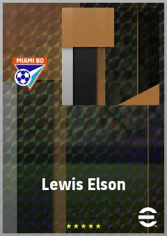 Lewis Elson eFootball 2026 player card, 67 OVR CB