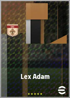 Lex Adam eFootball 2026 player card, 60 OVR CB