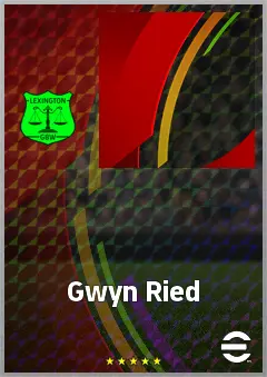 Gwyn Ried eFootball 2026 player card, 60 OVR RB
